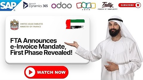 UAE e-Invoicing Deadline 2026 | Avoid Fines & Get Your ERP Ready (SAP, D365, Odoo)