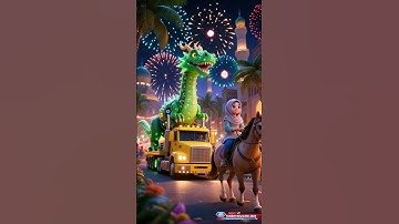 Thumbnail of takbir keliling terbaik animasi dinosaurus parade  #takbiran #animasi #disney #idulfitri