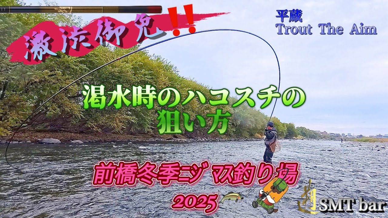 【渇水利根】前橋冬季ﾆｼﾞﾏｽ釣り場2025 激渋ﾊｺｽﾁに”遡”SMTの捕縛術