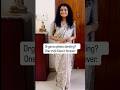 Organza Saree Hack Every Woman Should Know ✨ #Shorts
