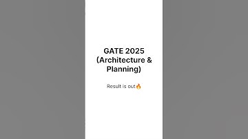 GATE 2025 (AR) Result 🔥 #architecture #architectureexam #gatear #gateexam #gate