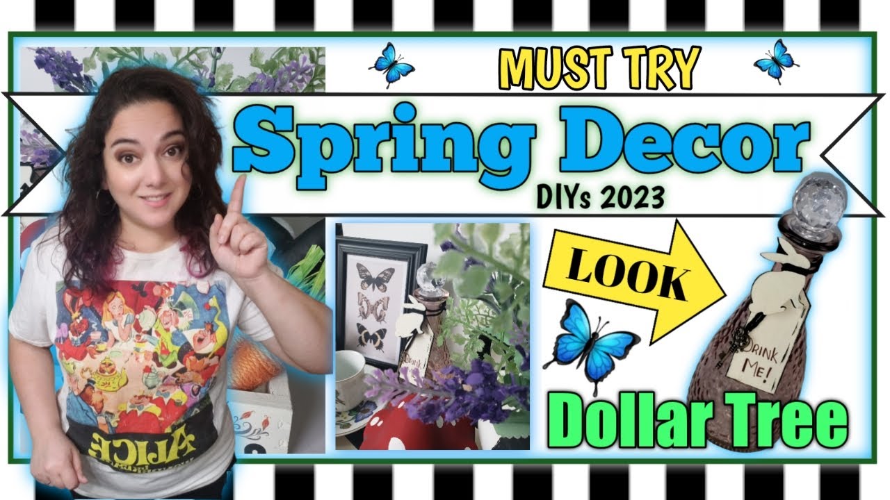 🦋Spring Decor DIYs Perfect for 2023 | Dollar Tree Spring DIYs | Alice ...