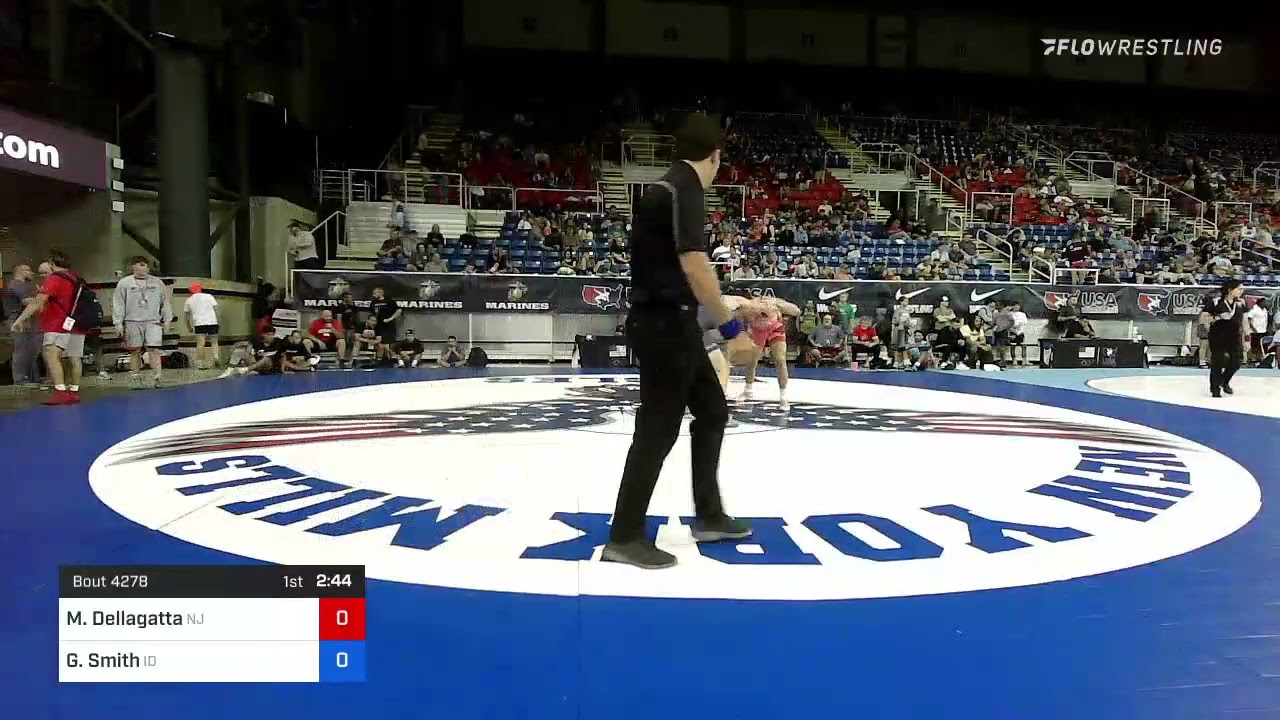195 Lbs Round Of 64 - Michael Dellagatta, New Jersey Vs Gentry Smith, Idaho 4f84