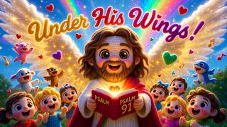 Under His Wings! 🦅 Psalm 91 Song for Kids | God is My Refuge &amp; Protector | Christian Worship
