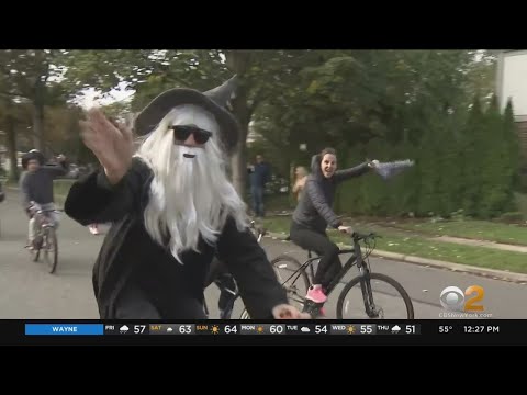 Annual 'Witches Ride' At Long Island Elementary School