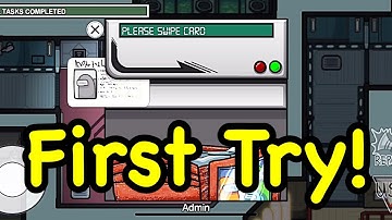 🔥 How to do CARD SWIPE First Try In Among Us! Among Us Glitch!