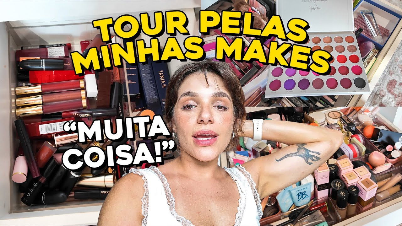 MOSTRANDO TODAS as MINHAS MAQUIAGENS + FAZENDO a LIMPA