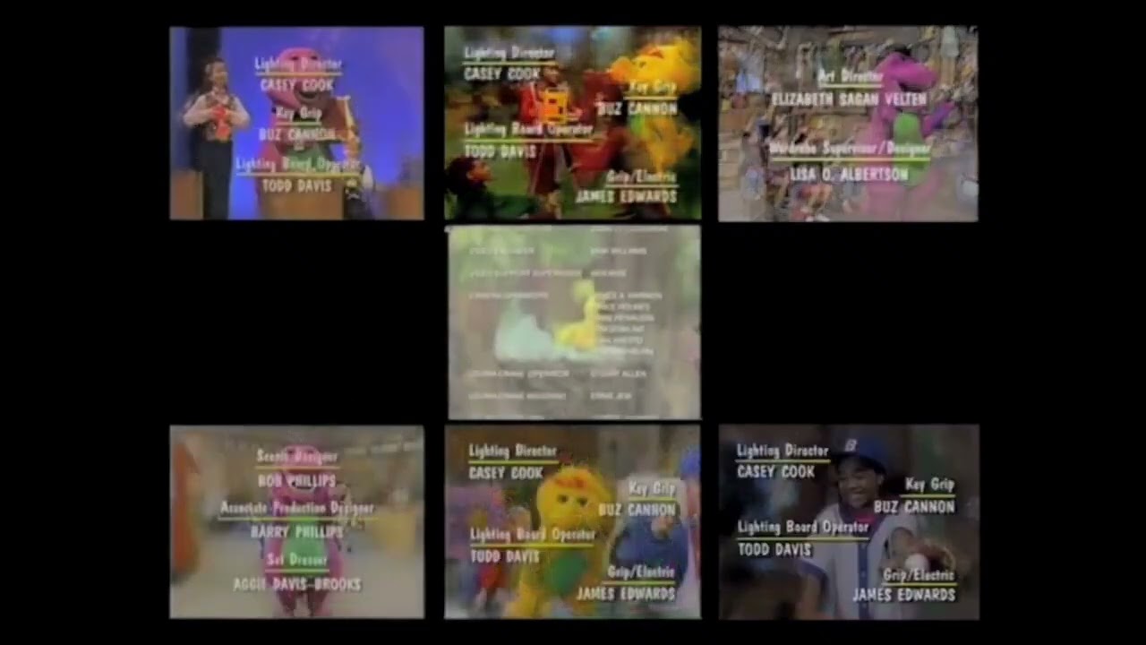 Barney Remix Credits With Audio Low Tone Barney's Read With Me Dance With Me (Mixed/Mashup Version)