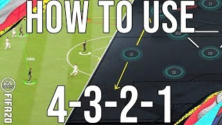 FIFA 20 - How to use the 4321 Formation To Win More Games & Score More Goals (Gameplay Examples)