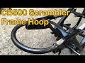 Honda CB500 Scrambler Build Project - Part 5 - Rear frame hoop