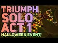 HOW TO SOLO ACT 1 - TOWER DEFENSE SIMULATOR HALLOWEEN EVENT