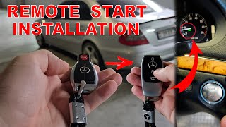 Mercedes Retrofit. Installation Smart Remote Engine Auto Start for Mercedes W211 FBS3 / Remote Start