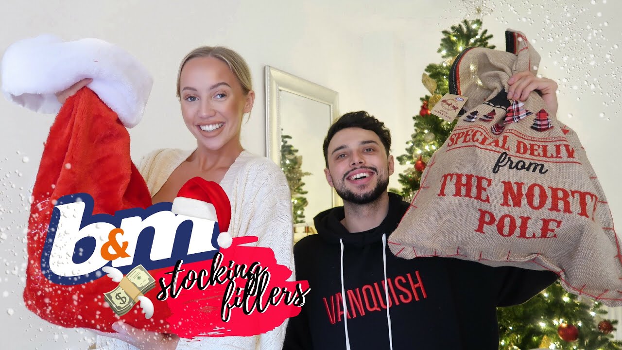 B&M £20 XMAS STOCKING FILLER CHALLENGE - HIS & HERS | ELLE DARBY