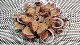 Recipe Fast cooking pork tongue at home. A dish for special gourmets.