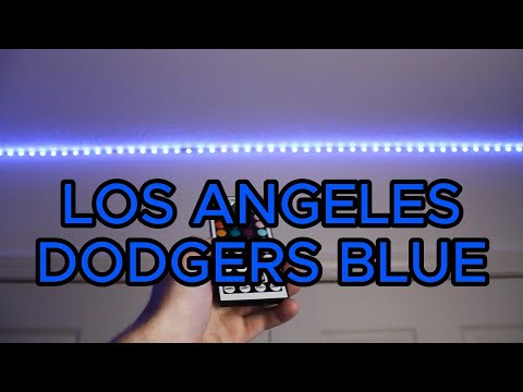 How to make LOS ANGELES DODGERS BLUE on LED light strips!