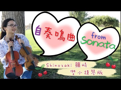 自奏鳴曲－篠崎第二冊第49首/雙小提琴合奏－安安老師/from Sonata by Mozart