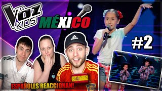 ??ESPAÑOLES REACCIONAN a LA VOZ MÉXICO!?? LOS MEJORES NIÑOS CANTANTES! #2