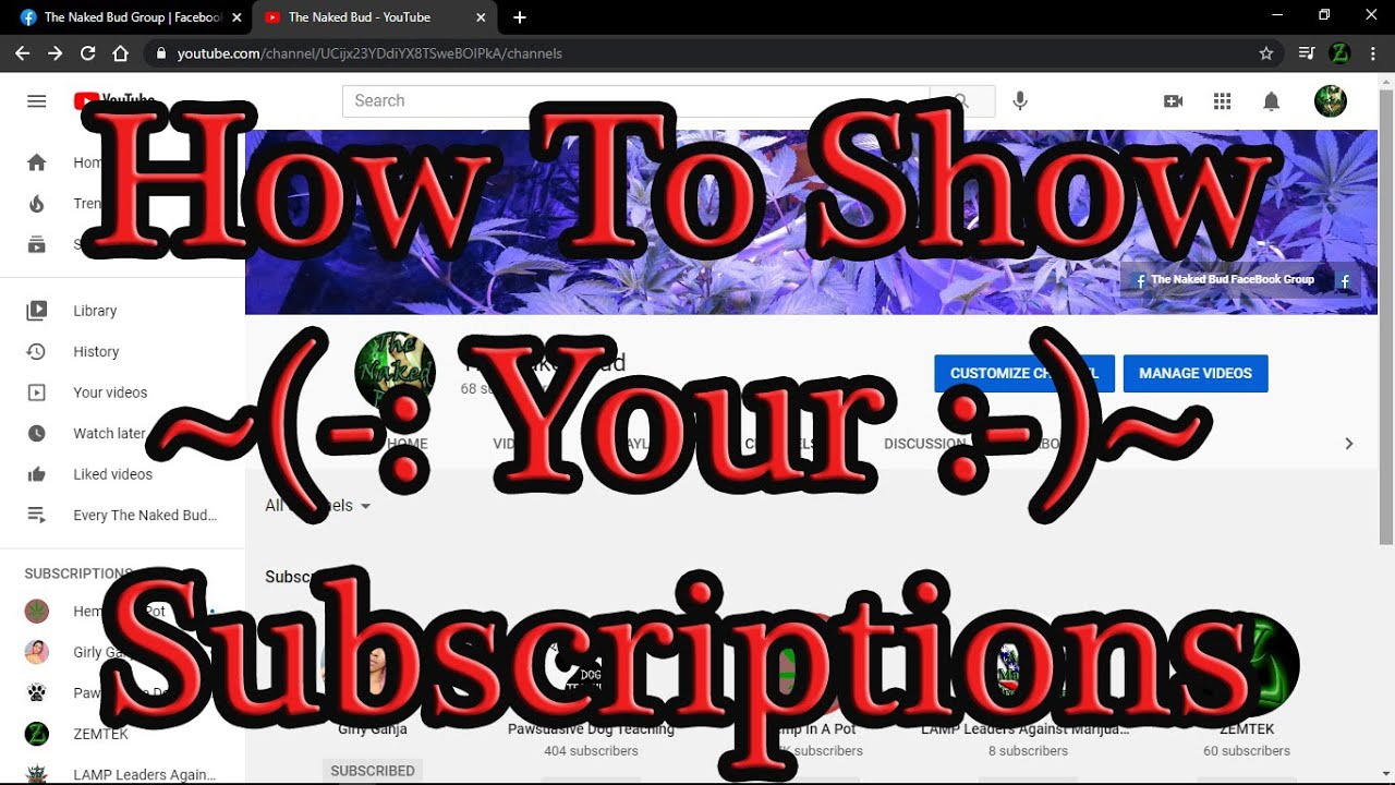 How To Make Subscriptions Viewable on Your YouTube Channel - YouTube