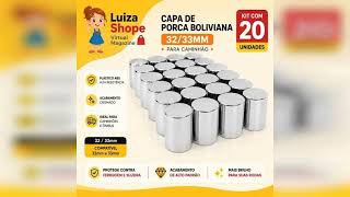 Resenha: Kit 20 Capa Porca Boliviana Cromada Caminhão 32mm 33mm