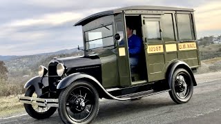 Servicing and driving 1929 Ford Model A Mail Truck
