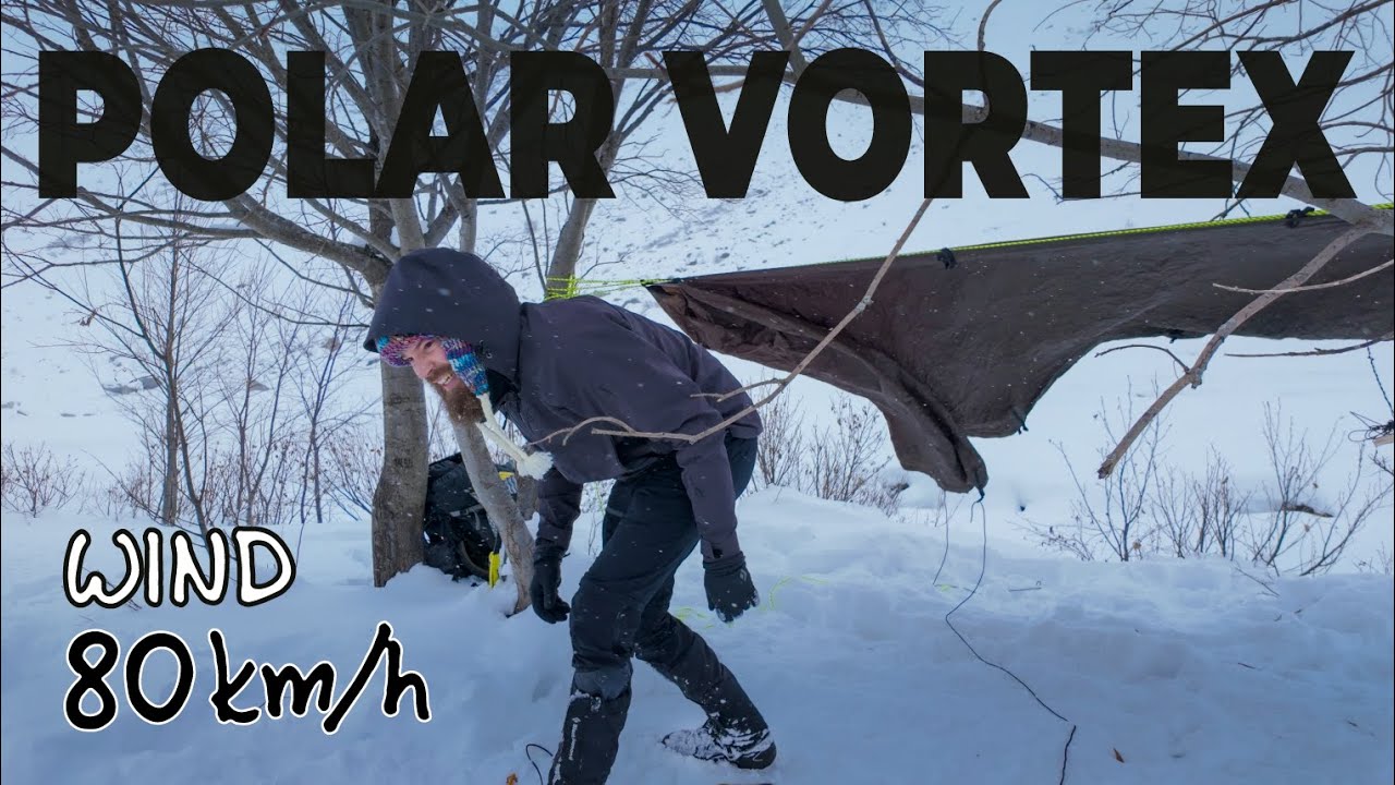 Mountain Camping In Hurricane Winds - Can I Survive The Polar Vortex With Just A Tarp?