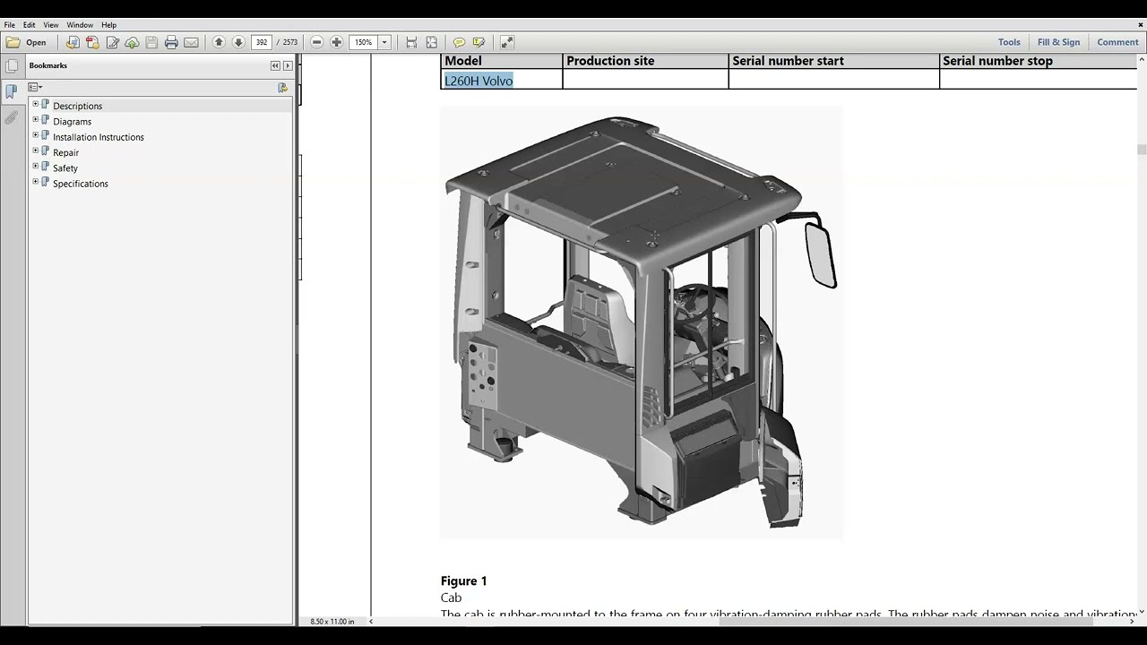 Volvo L260H Service Manual PDF