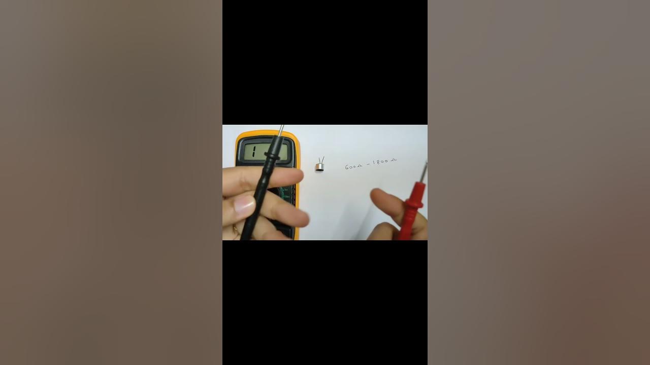How to test the Electret Condenser Microphone _Use Digital Multimeter