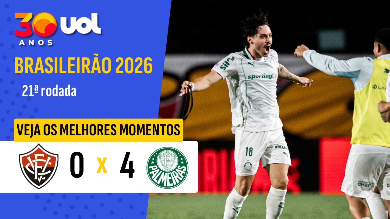 VITÓRIA 0 X 4 PALMEIRAS | GOLEADA EM JOGO POLÊMICO! | MELHORES MOMENTOS | BRASILEIRÃO 2026