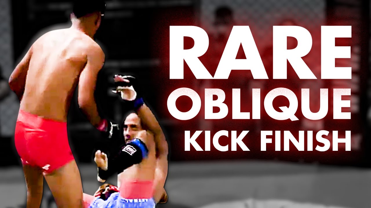Super Rare Oblique Kick Finish From Bottom Indie MMA Highlights