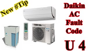 how to solve daikin air conditioner fault code u4?