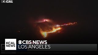Brush fire breaks out in the midst of high-powered winds in Hemet