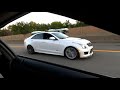 60 rolls with 600whp GT-R vs 640whp ATS-V first run no antilag second with antilag