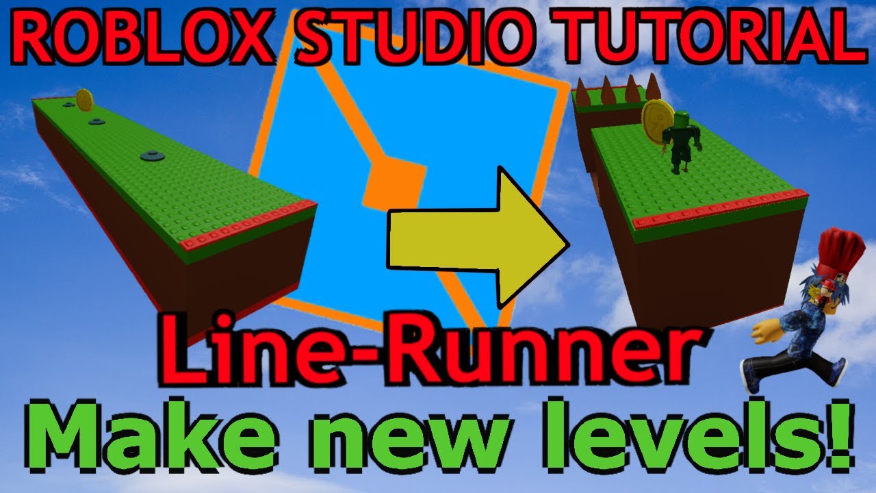 Roblox Studio Line Runner Tutorial 2 How To Make A New Platform And Customize It Youtube - roblox runner
