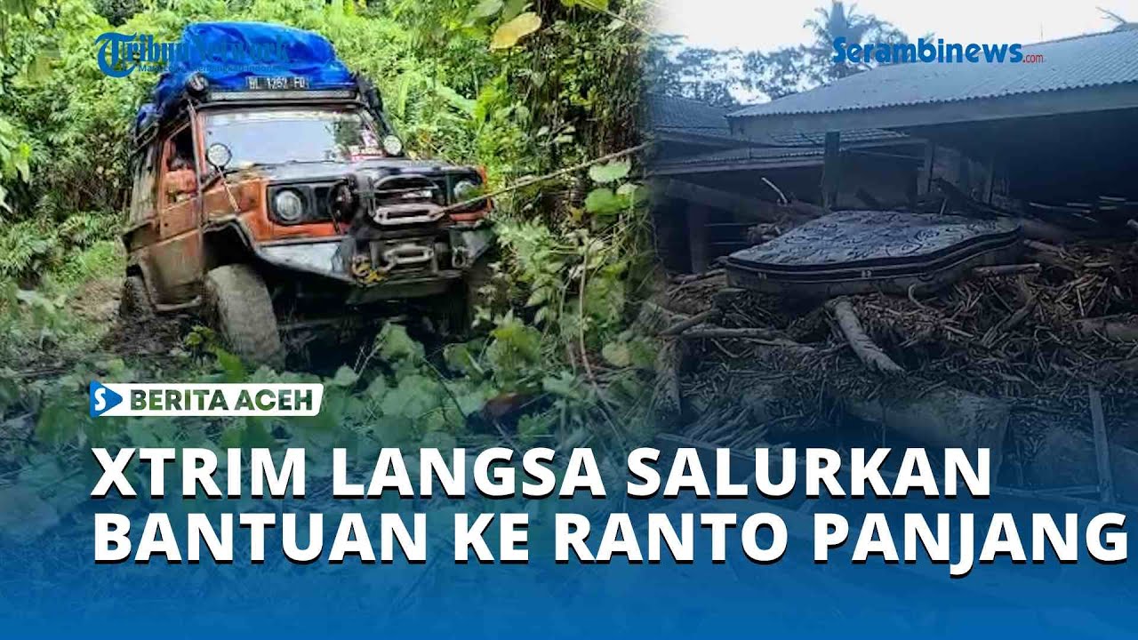 Menembus Desa Terisolir, Xtrim Langsa Salurkan Bantuan Ke Ranto Panjang