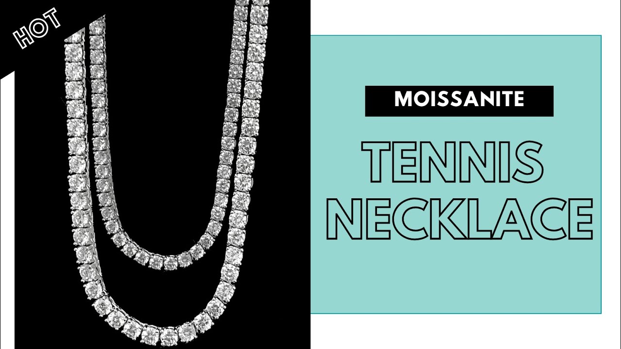 Moissanite Tennis Necklace Sterling Silver | Tennis Necklace 925 Sterling  Silver - Necklaces - Aliexpress