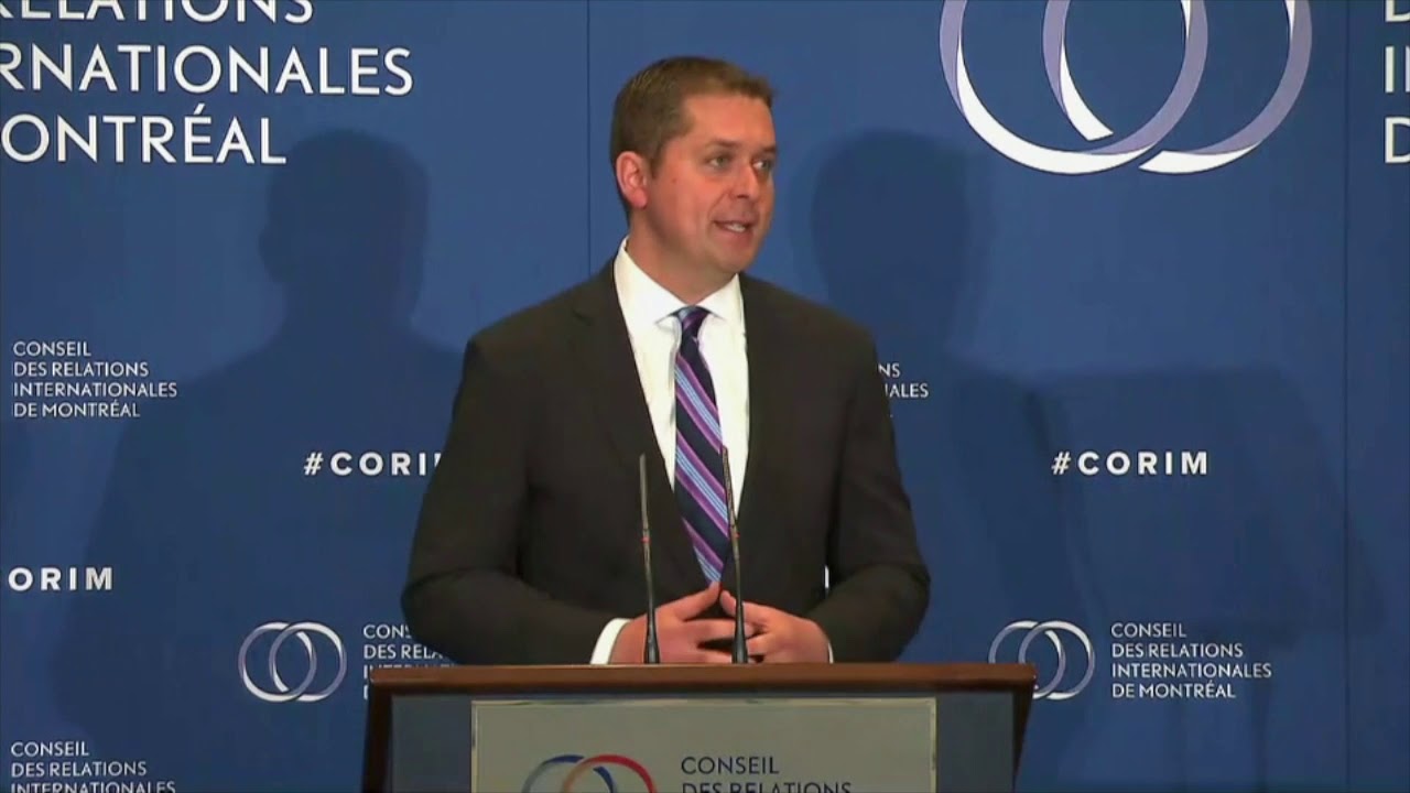 Conservative Party Leader Scheer outlines foreign policy vision