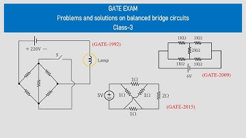 How to solve GATE problems in balanced circuits? What is the solution for wheat-stone bridge?
