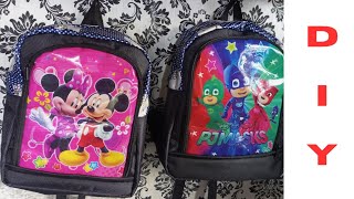 Learn How To Make Cartoon Character Back Pack- Become A Profit Making Bag Maker//School Bag
