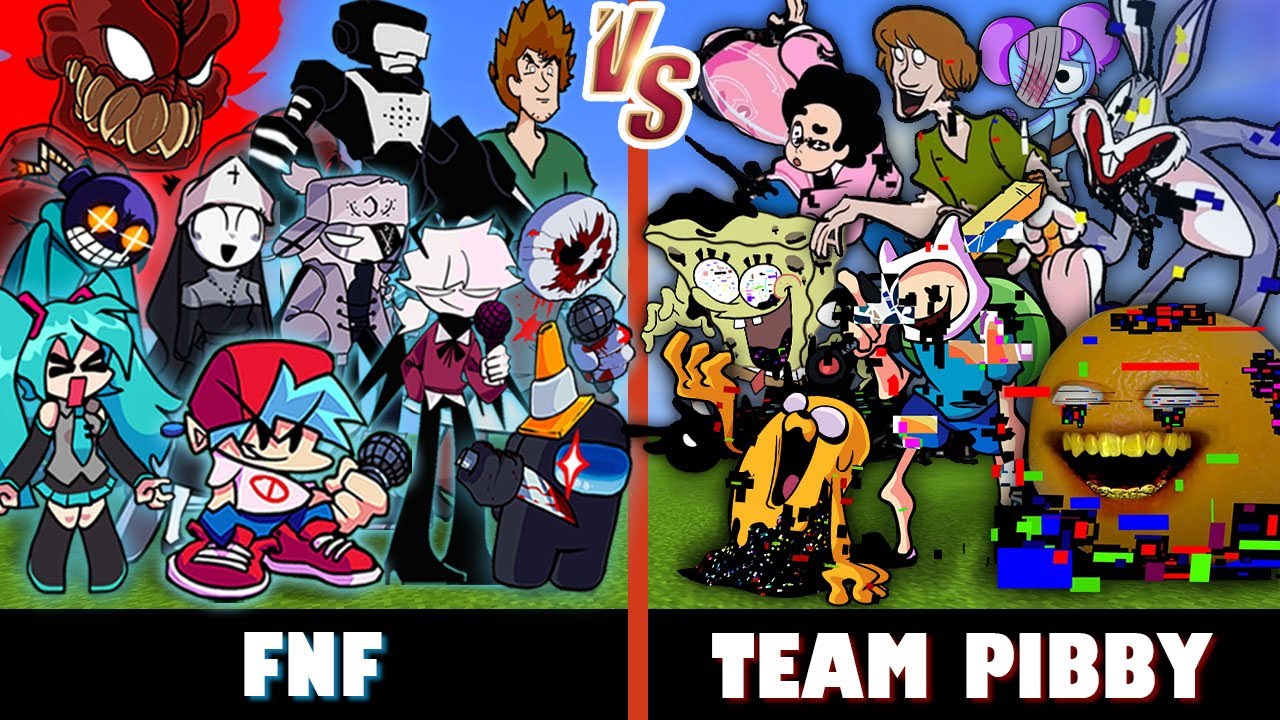Friday Night Funkin' vs. Pibby CN Glitch & Annoying Orange Corrupted | Minecraft (TOTAL MESS!)
