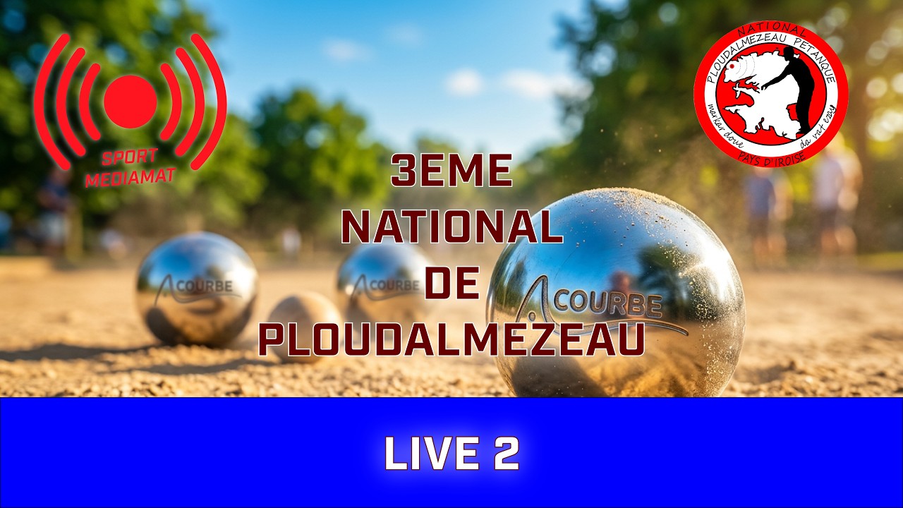 Miniature : 🔵 LIVE 2 : Les Poules (Matin) | 3ème National Pétanque de Ploudalmézeau 2026