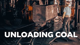 Unloading coal