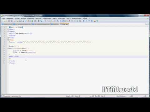 PHP Tutorial: Passwortgenerator erstellen // rand()-Funktion // deutsch