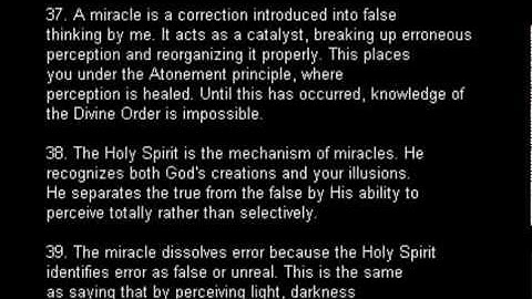 Principles of Miracles from A Course In Miracles