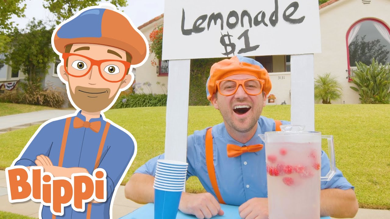 Blippi Lemonade Stand Learn How To Make Lemonade For Kids