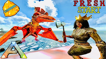 ARK MOBILE | NEW FRESH START PVP WITH AMBERS | PART-1