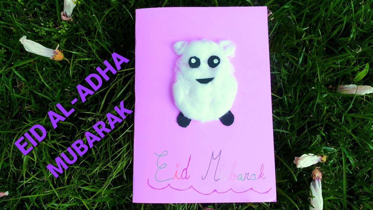 eid mubarak card how to make eid mubarak card youtube