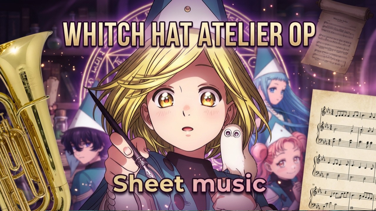 grobe interpreten オペラ Kaze no Anthem 🔥 Witch Hat Atelier OP Tuba Sheet Music - YouTube