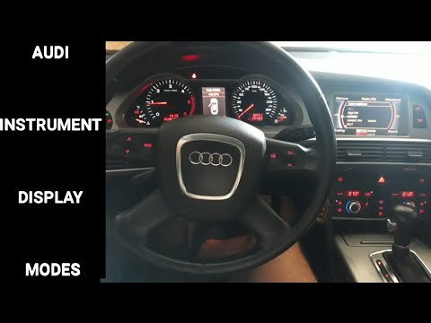 Audi A6 C6 How to Change the Instrument display mode 