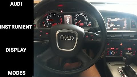 Audi A6 C6 How to Change the Instrument display mode