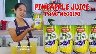 PINEAPPLE JUICE PANG NEGOSYO w/ Costing | Tipid Tips atbp